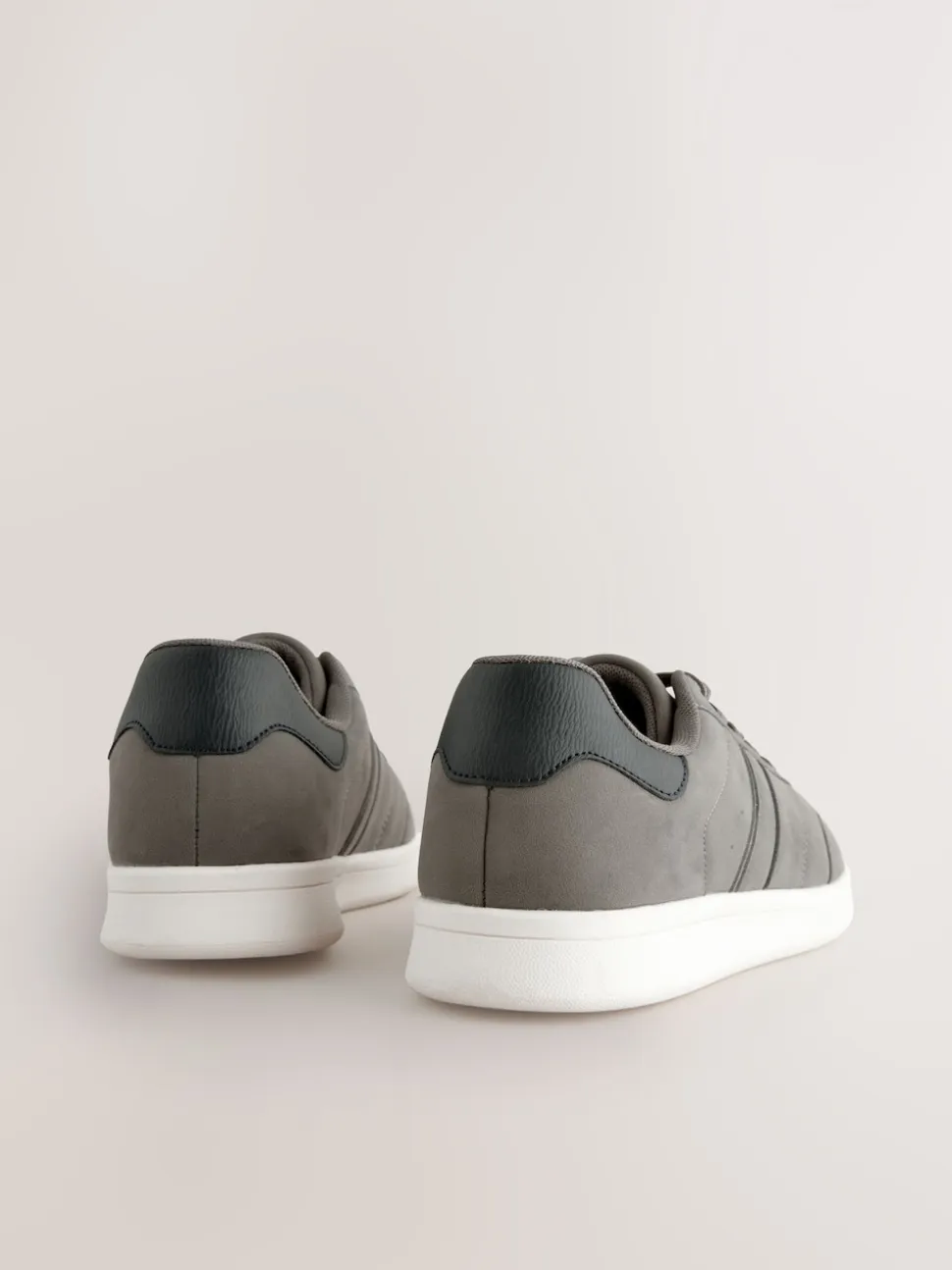 Grey Suedette Trainers