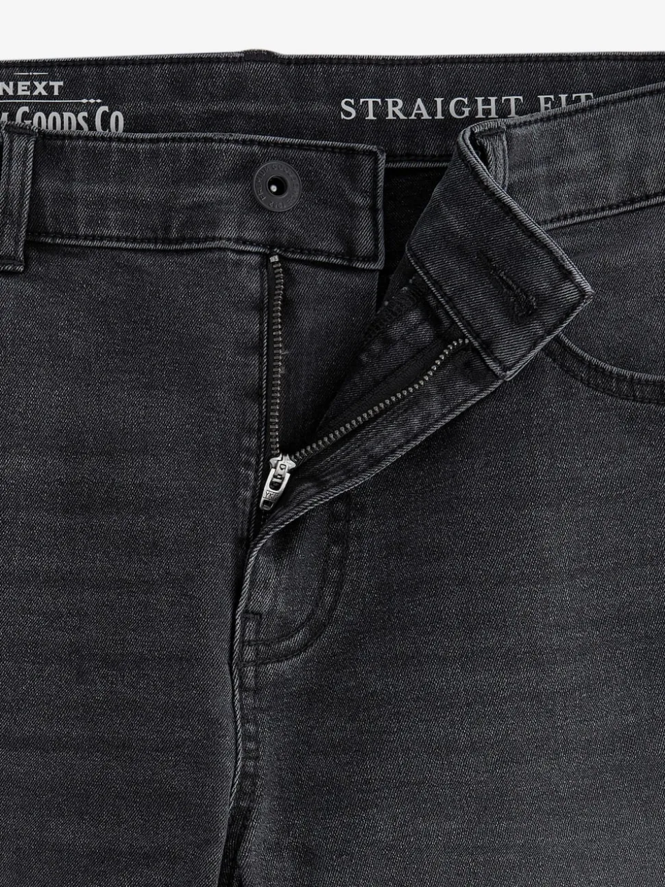 Grey Washed Slim Fit Essential Stretch Jeans