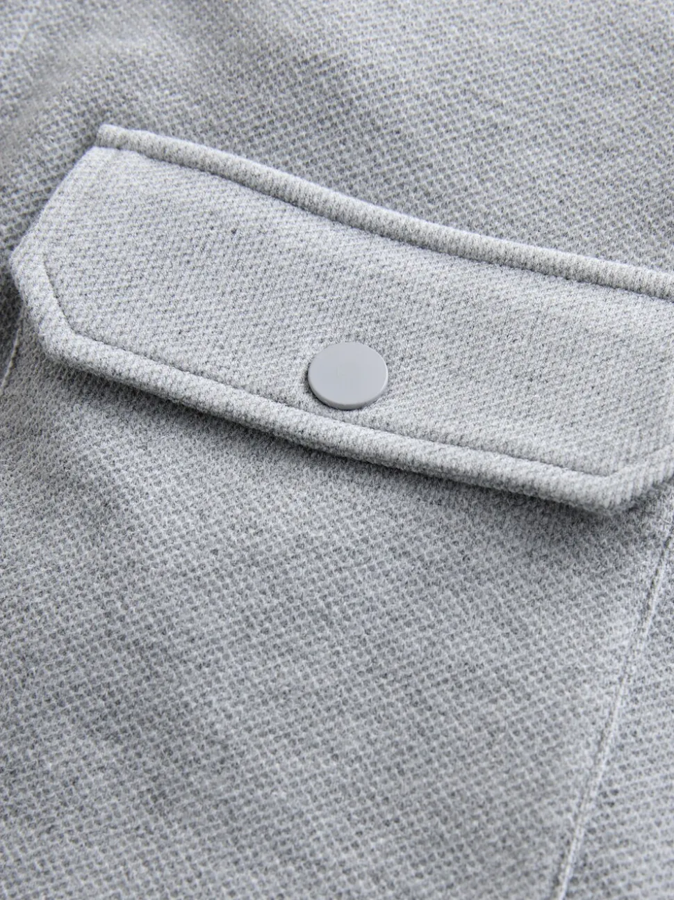 Grey/Blue Jersey Twill Popper Shackets 2 Pack