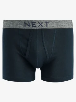 Grey/Navy 10 pack A-Front Pure 100% Cotton Boxers