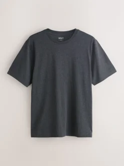 Grey/Orange/Grey/Blue Marls Regular Fit T-Shirts 4 Pack