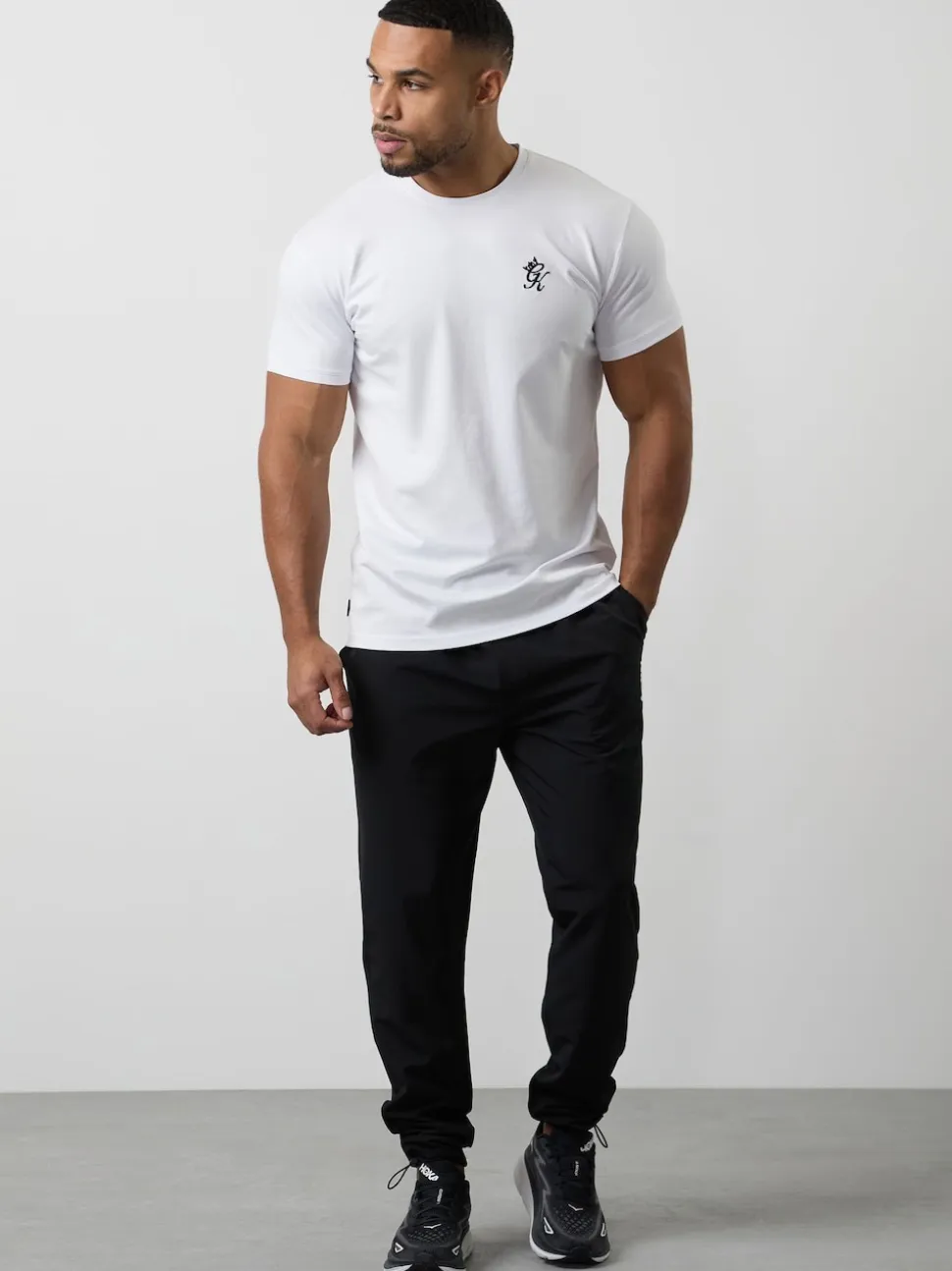 Gym King Black Fundamental Woven Joggers