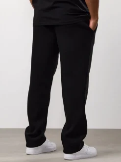 Gym King Black Fundamental Linear Straight Leg Joggers