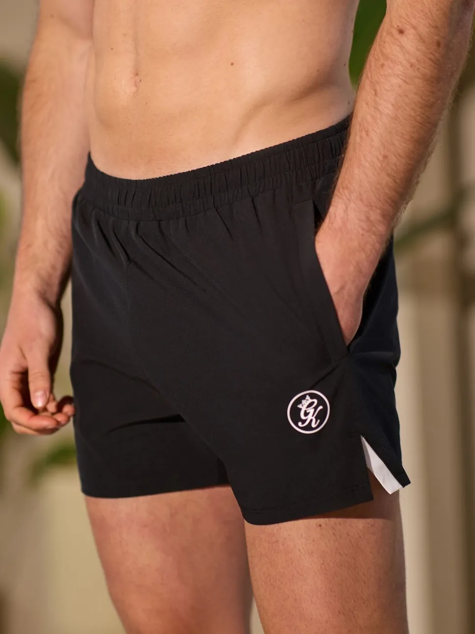 Gym King Black Miami Swim Shorts