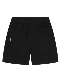 Gym King Black Signature Waffle Shorts