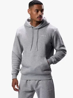 Gym King Grey Linear Fundamental Hoodie