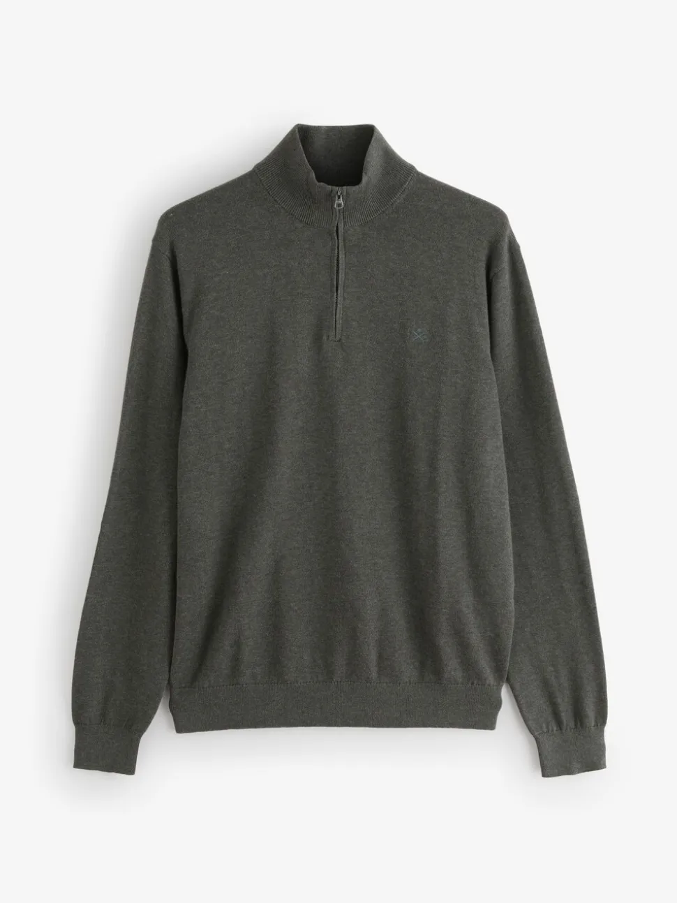 Hackett Cotton Embroidered Logo Quarter Zip Jumper
