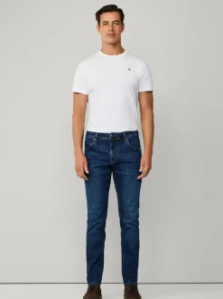 Hackett Slim Blue Fit Powerflex Vintage Wash Denim Jeans