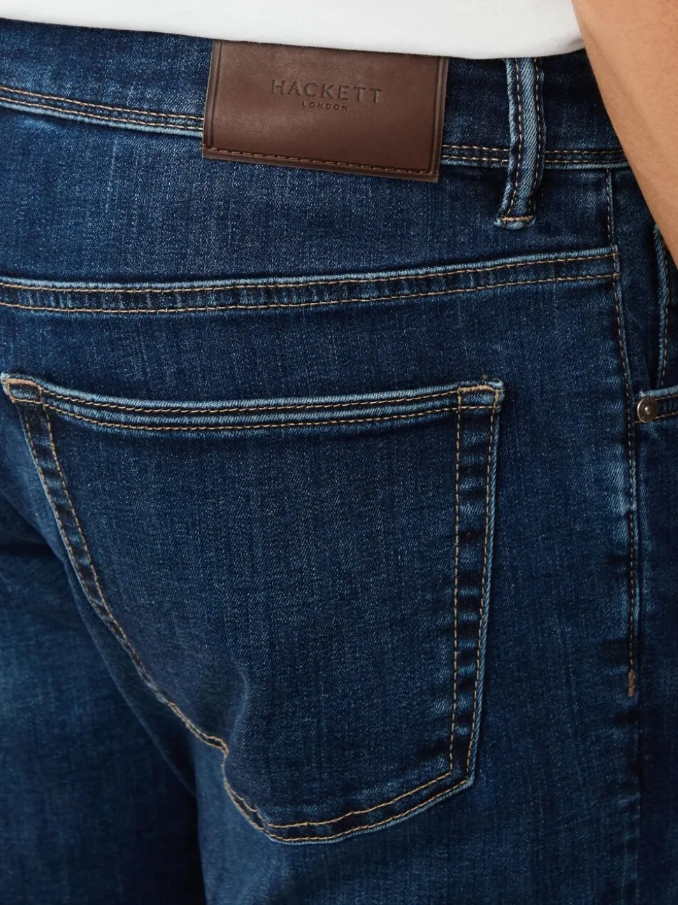 Hackett Slim Blue Fit Powerflex Vintage Wash Denim Jeans