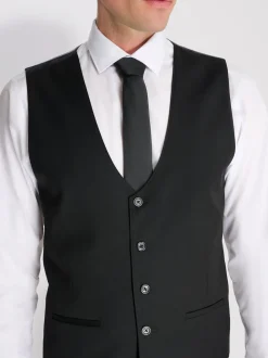 Harry Brown Black Raffi Slim Fit Suit Waistcoat