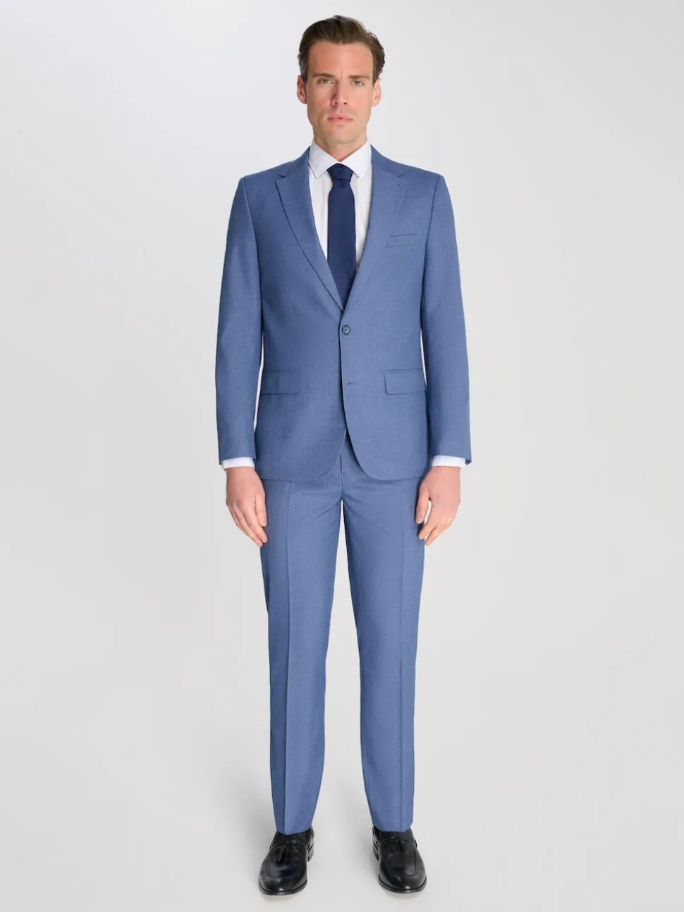 Harry Brown Blue Marl Alex Slim Fit Suit Jacket