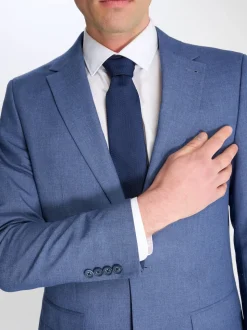 Harry Brown Blue Marl Alex Slim Fit Suit Jacket