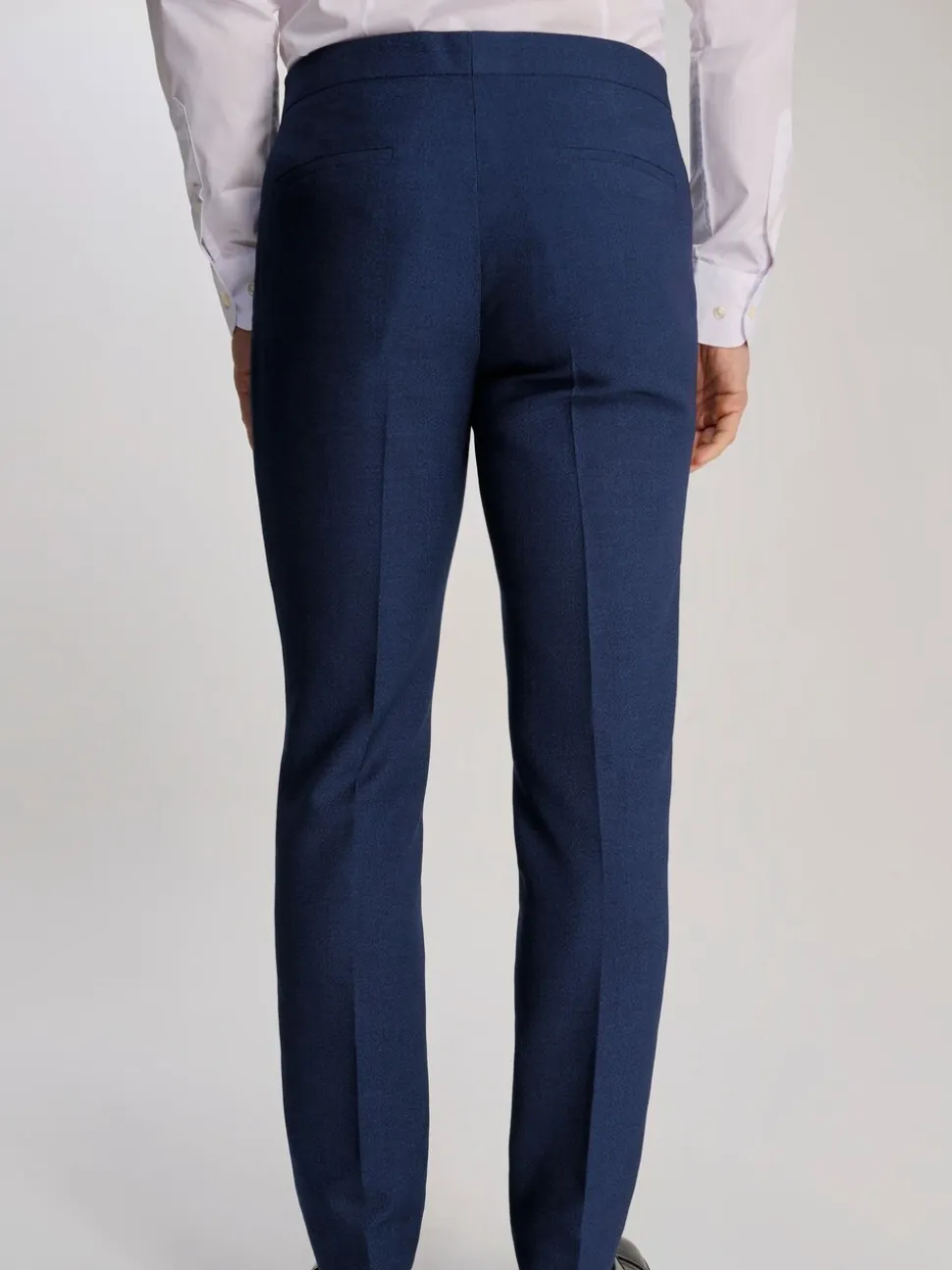 Harry Brown Blue Slim Fit Suit Archie Melange Trousers