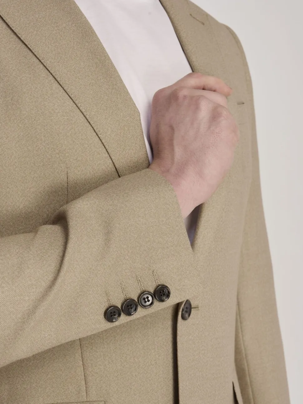 Harry Brown Brown Slim Fit Suit Archie Melange Jacket