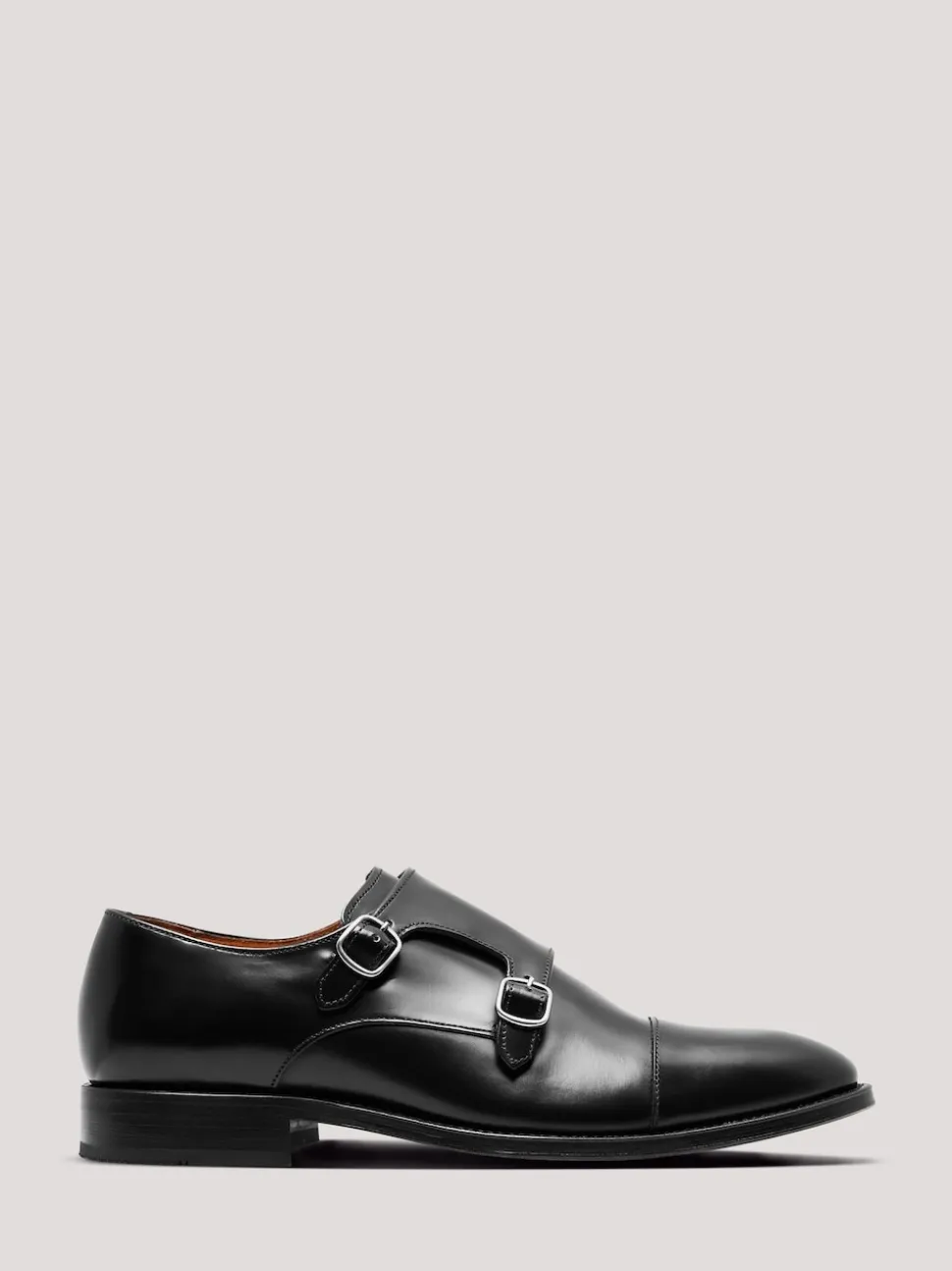 Hawes & Curtis Black Monk Shoes