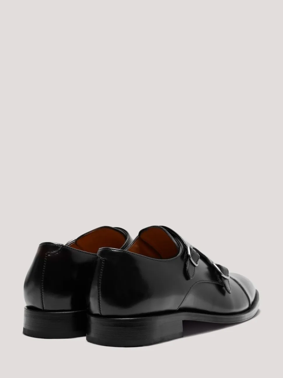 Hawes & Curtis Black Monk Shoes