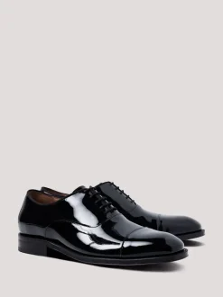 Hawes & Curtis Patent Oxford Dress Black Shoes