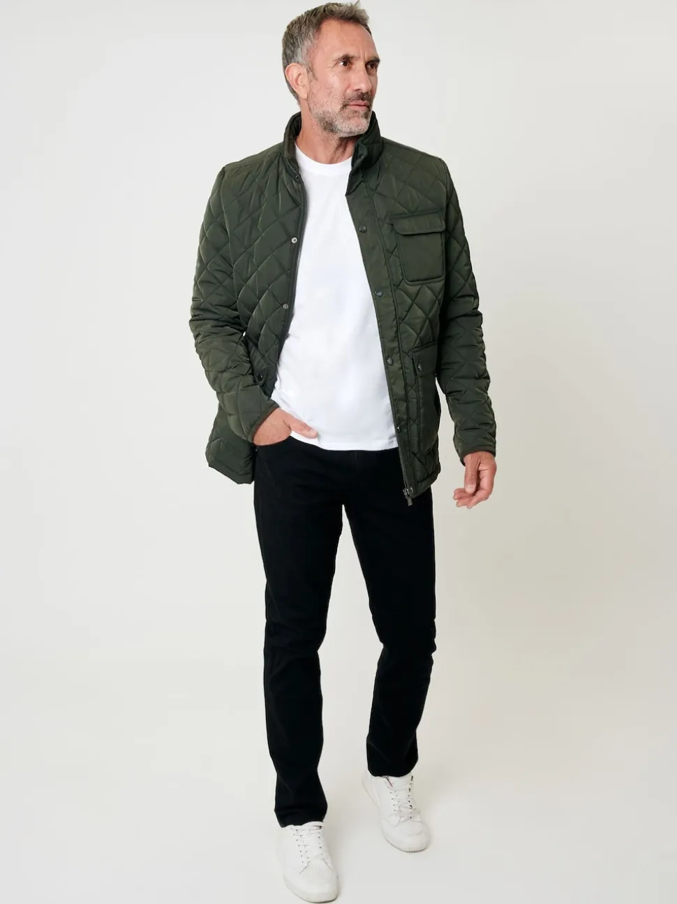 Heritage Diamond Quilted Funnel Neck Jacket