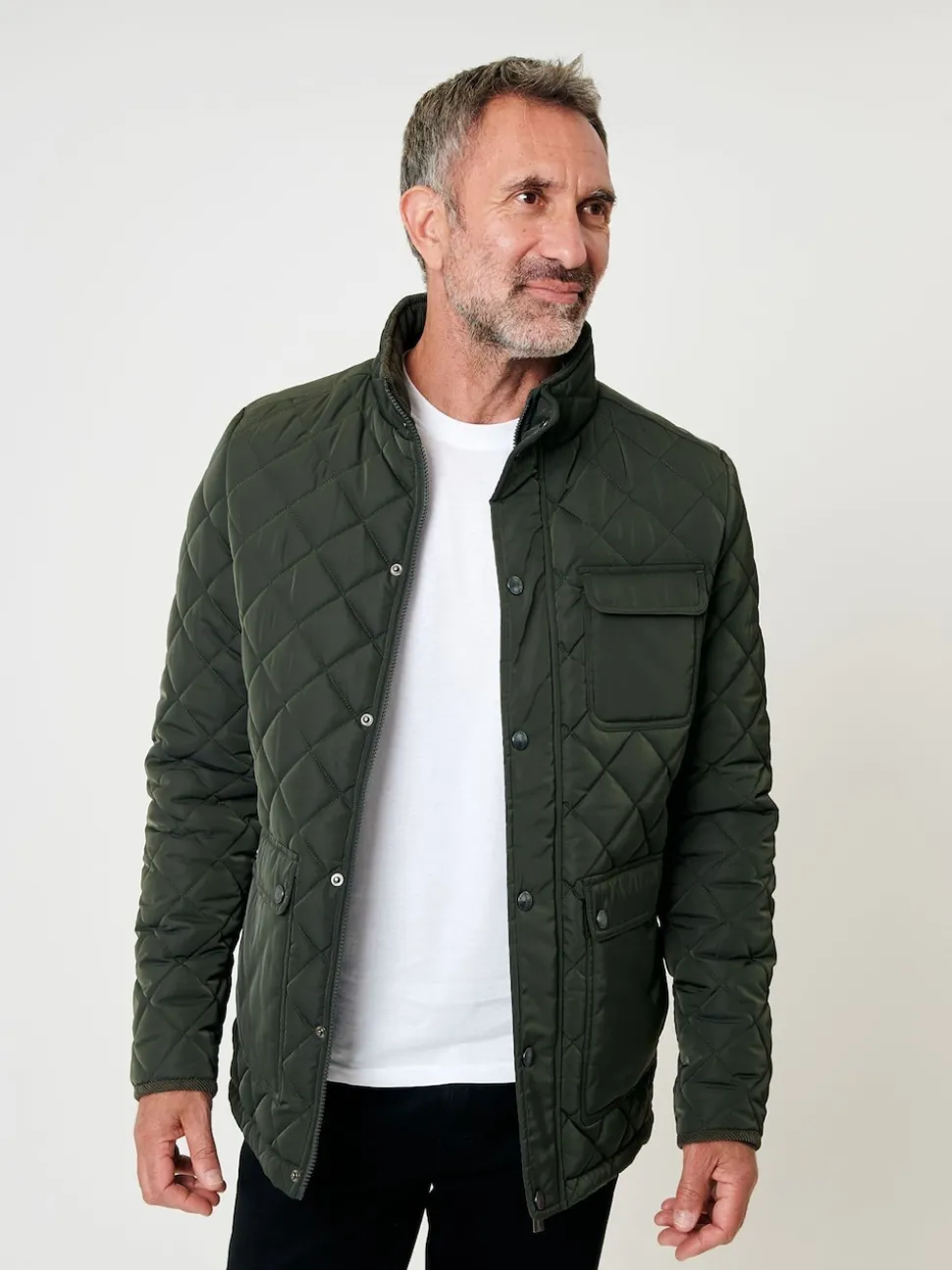 Heritage Diamond Quilted Funnel Neck Jacket