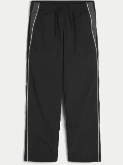 Hollister Baggy Track Pant Black Joggers