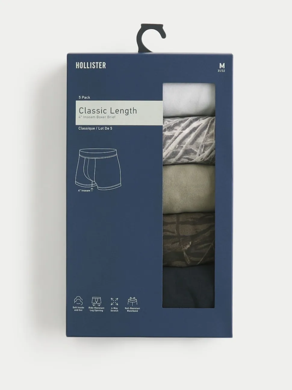 Hollister Boxers 5 Pack