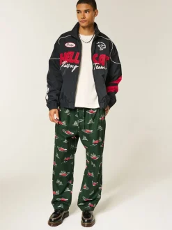 Hollister Green All-Over Print Christmas Pyjama Bottoms
