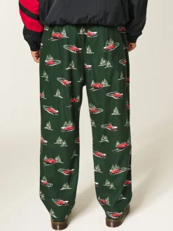 Hollister Green All-Over Print Christmas Pyjama Bottoms