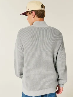 Hollister Long Sleeve Boxy Half Zip Jumper
