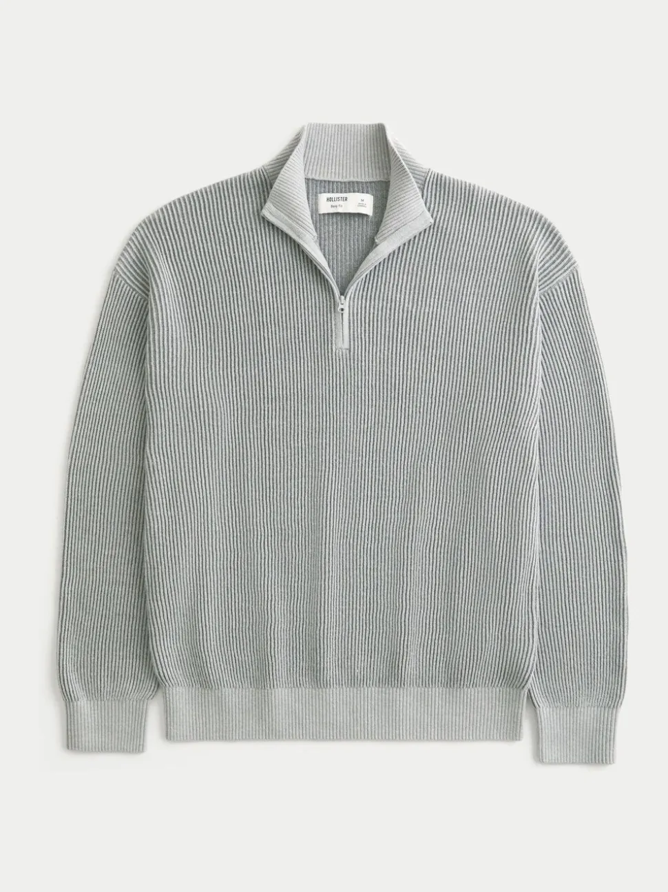 Hollister Long Sleeve Boxy Half Zip Jumper