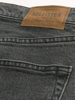 Hollister Loose Blue Light Wash 5 Pocket Jeans