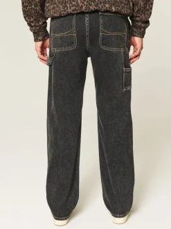 Hollister Loose Washed Black Jeans