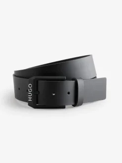 HUGO Black Gelio Leather Belt