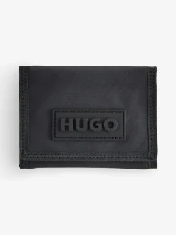 HUGO Black Hugo Logo Velcro Wallet