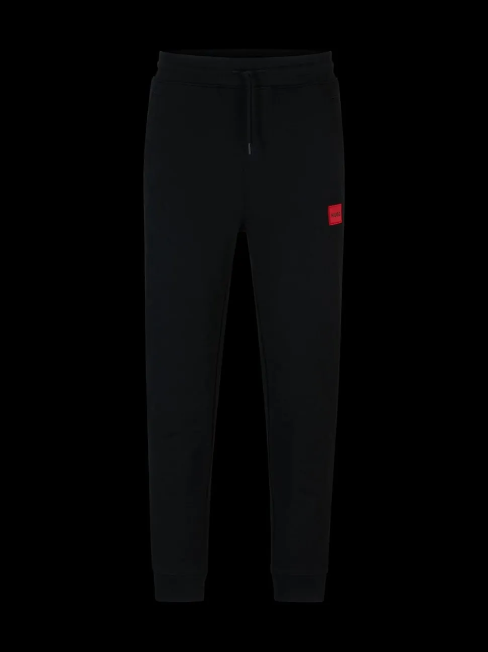 HUGO Black Logo Label Cotton Terry Joggers