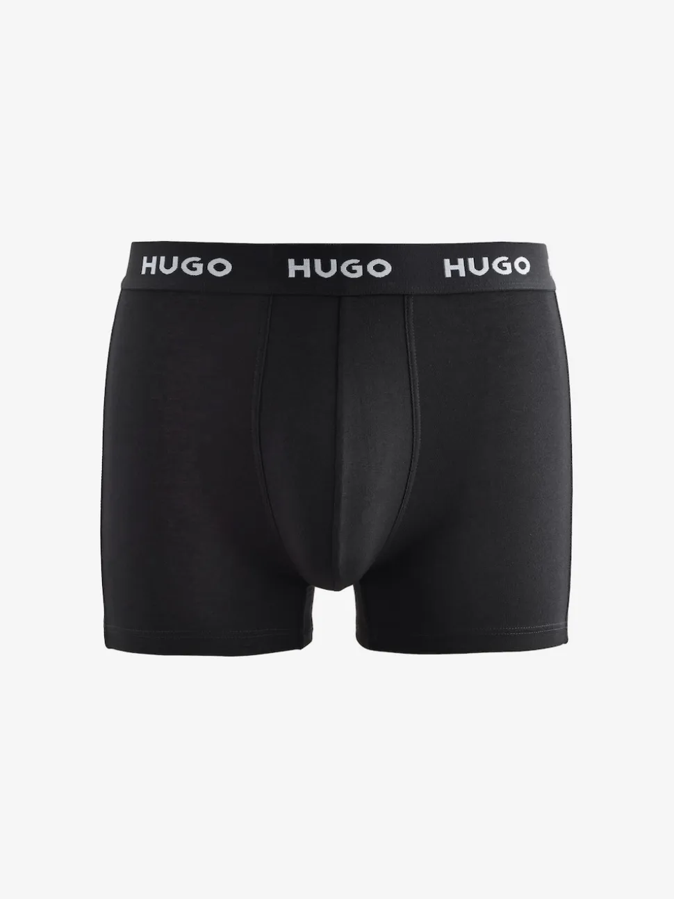 HUGO Black Stretch Cotton Logo Waistband Boxers 3 Pack