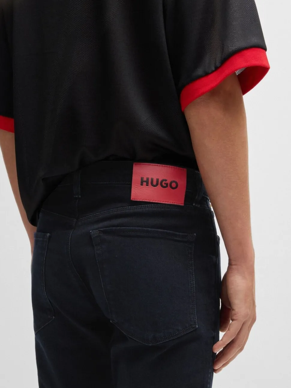 HUGO Blue Extra-Slim-Fit Stretch Denim Jeans