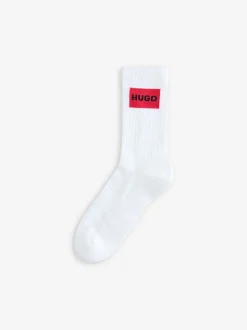 HUGO Blue Logo Patch Socks 3 Pack