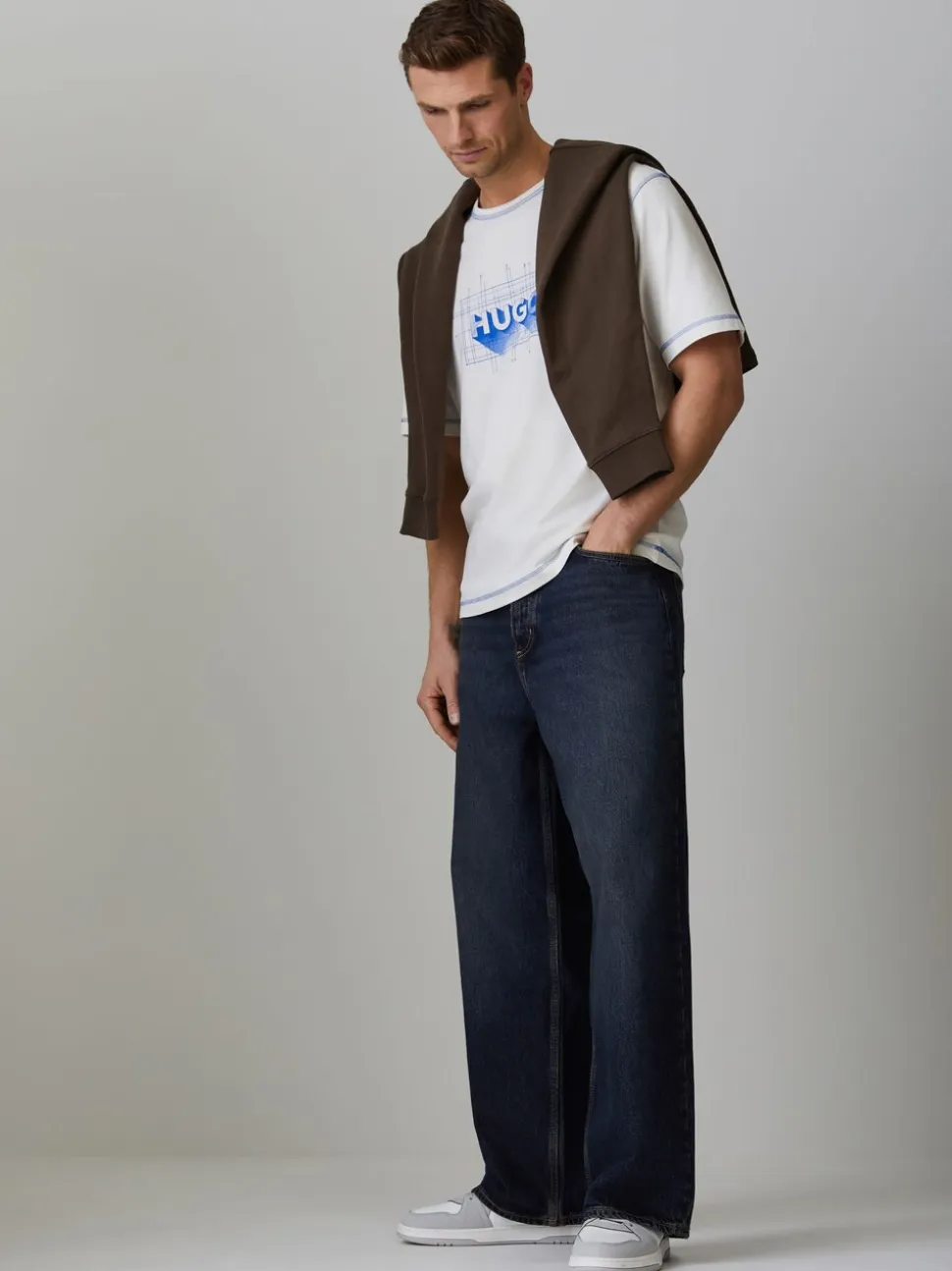 HUGO Blue Mason Baggy Denim Jeans