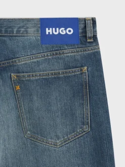 HUGO Blue Nate Relaxed Loose Fit Denim Jeans