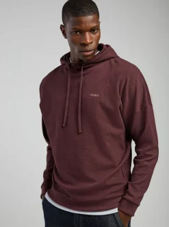 HUGO Brown Waffle Hoodie