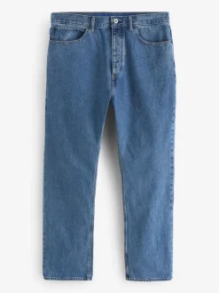 HUGO Light Blue Denim Nate Relaxed Loose Fit Denim Jeans
