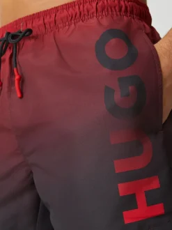 HUGO Red Gradient Swim Shorts