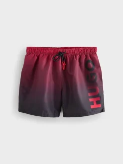 HUGO Red Gradient Swim Shorts