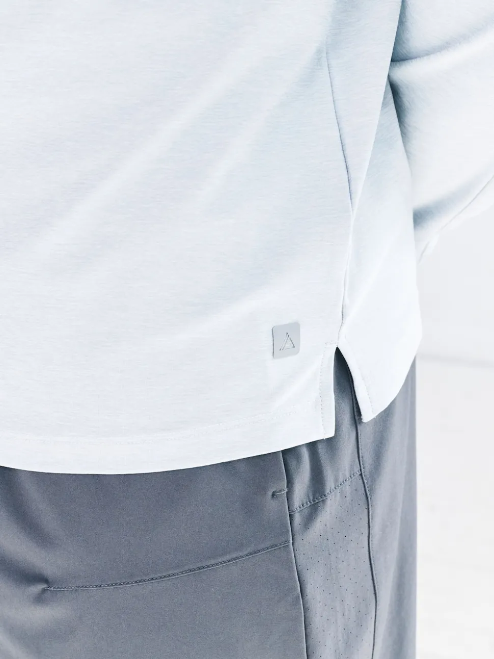 Ice Grey Active Training Gym Quarter Zip Sweater