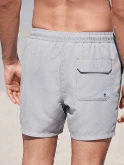 Ice Grey Palm Logo Essential Swim Shorts