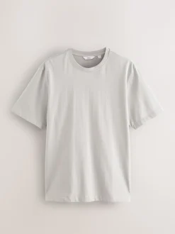 Ice Grey Regular Fit Heavyweight T-Shirt