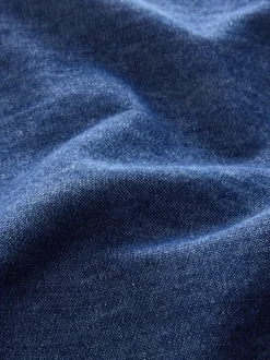 Indigo Blue Long Sleeve Denim Shirt