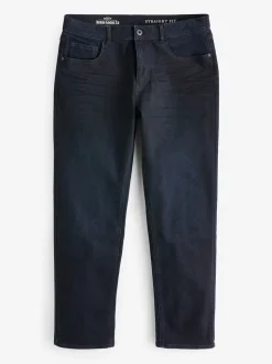 Ink Blue Straight Fit Straight Fit Essential Stretch Jeans