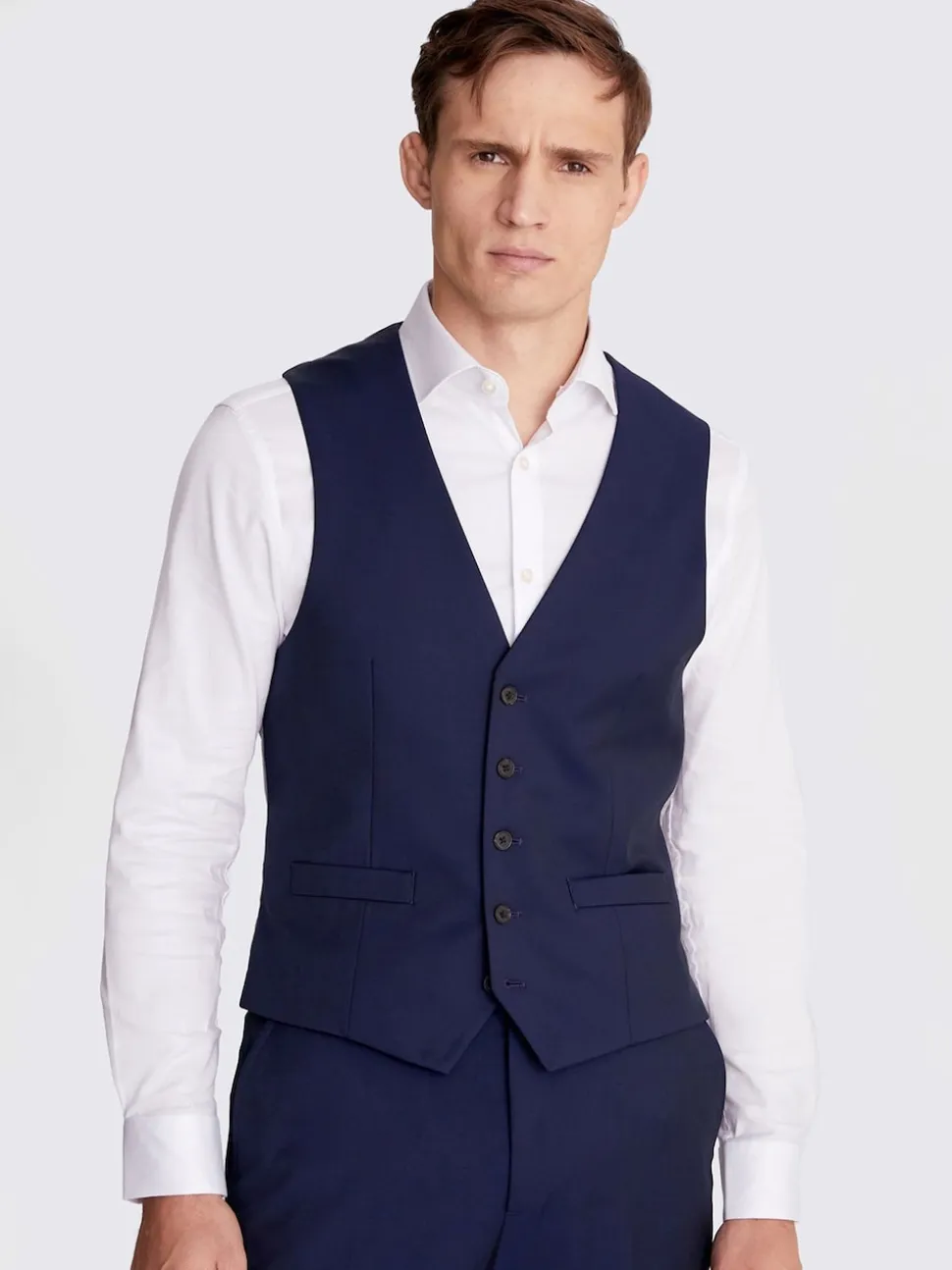 Ink Blue Stretch Waistcoat