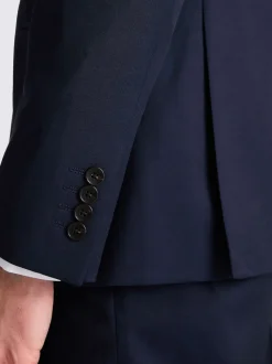 Ink Blue Tailored Stretch Suit Jacket